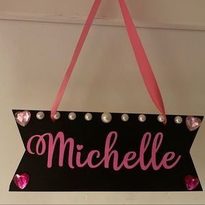 Girl Bedroom Door Name Signs